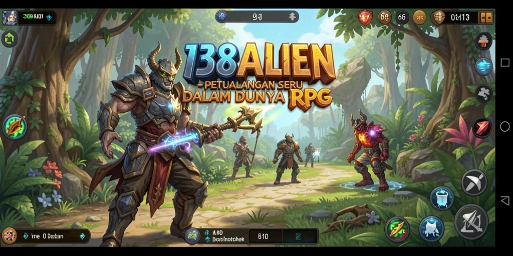 Tampilan gameplay seru dari 138ALIEN dengan petualangan RPG yang mendebarkan.