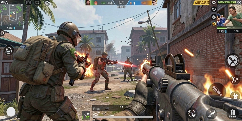 Tampilan gameplay AIFA66 menunjukkan aksi intens yang mendebarkan.