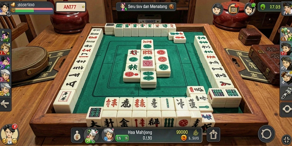 Tampilan gameplay AN777 yang menarik dan penuh tantangan Mahjong.