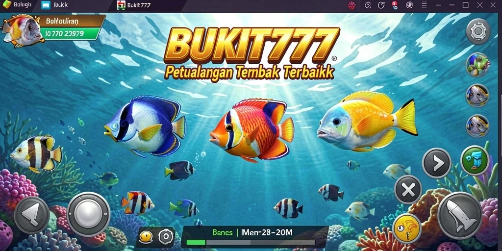 Screenshot gameplay BUKIT777 menampilkan keseruan menembak ikan.