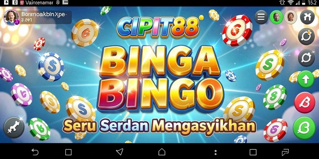 Tampilan seru dari gameplay Bingo di CIPIT88.
