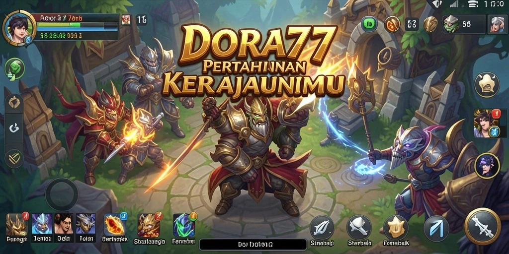 Tampilan gameplay menantang saat mempertahankan menara dari serangan musuh.
