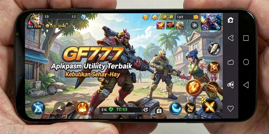 Tampilan utama GF777 yang menampilkan antarmuka pengguna yang intuitif.
