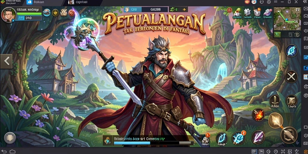 Cuplikan gameplay GG288 yang menampilkan aksi seru dalam petualangan.