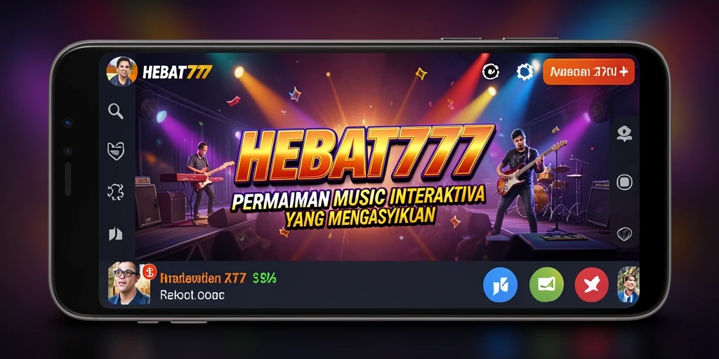 Gameplay HEBAT777 yang seru dan interaktif dengan lagu-lagu favorit.