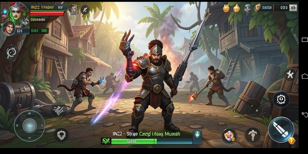 Tangkapan layar utama IN22 menunjukkan gameplay strategi yang mendalam dan menarik.