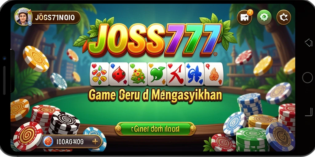 Screenshot menunjukkan gameplay menarik JOSS777 dalam permainan Domino.