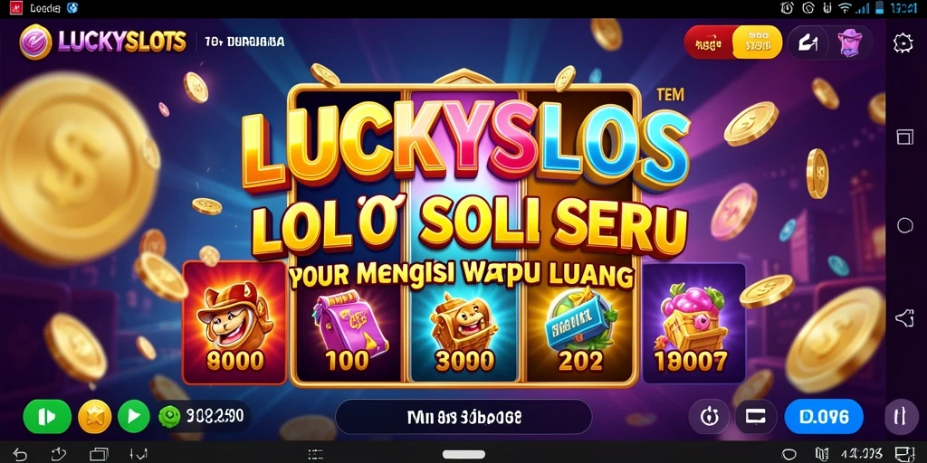 Tampilan gameplay seru di LUCKYSLOTS dengan berbagai tema menarik.