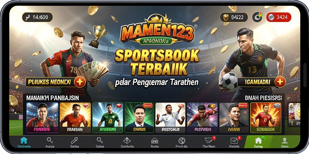 Tampilan antarmuka MAMEN123 yang menarik dan informatif untuk taruhan.