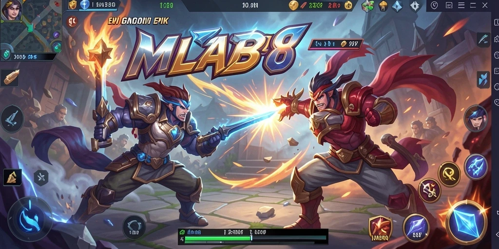 Gambaran aksi pertarungan seru dalam MLBB8.
