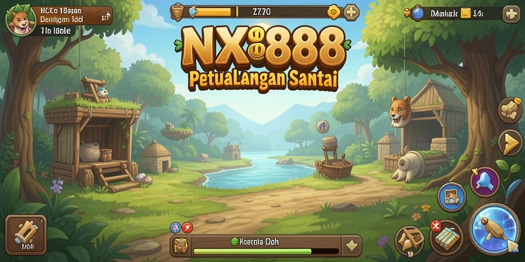Screenshot NX888 menampilkan gameplay santai yang seru.