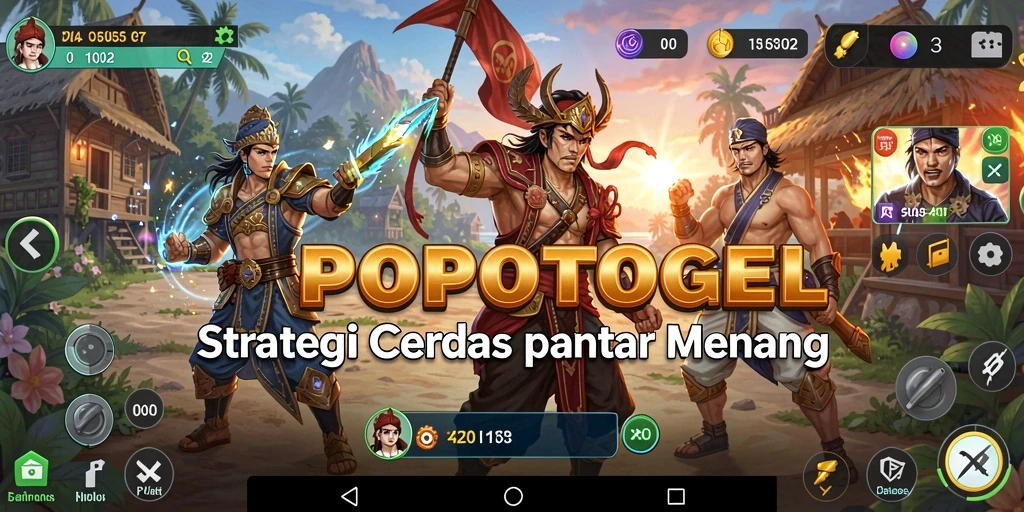 Tampilan gameplay strategi yang mendebarkan dari POPOTOGEL.