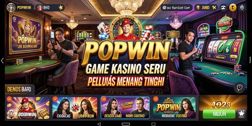 Screenshot gameplay POPWIN menampilkan keseruan dan peluang menang.