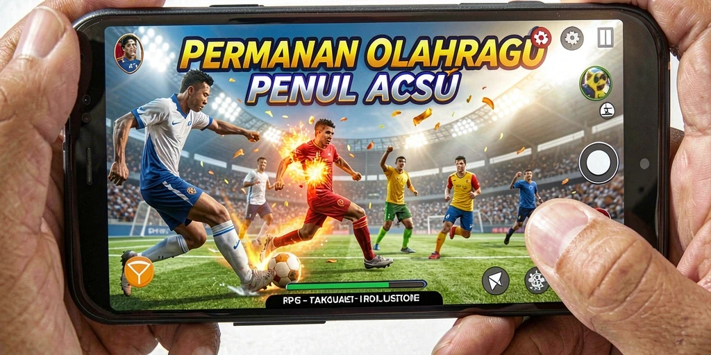 Tampilan menyerupai pertandingan olahraga yang mendebarkan.
