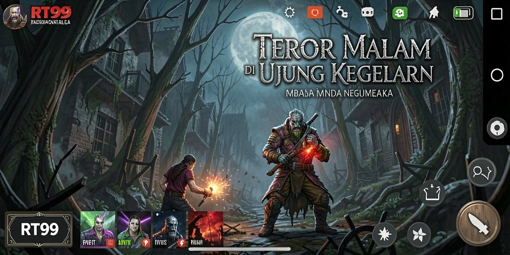 Tampilan menegangkan dari gameplay <strong>RT99</strong> yang penuh dengan kengerian.