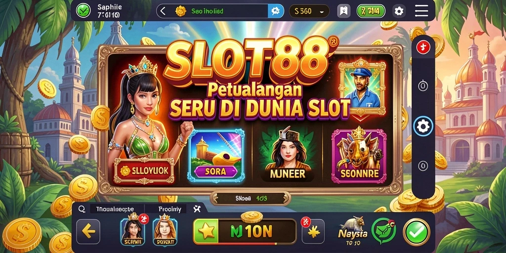 Tampilan gameplay SLOT88 yang penuh petualangan dan tantangan menarik.