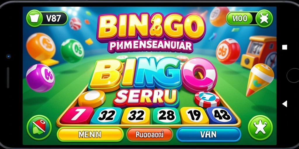 Tampilan menarik dari gameplay Bingo di V87.