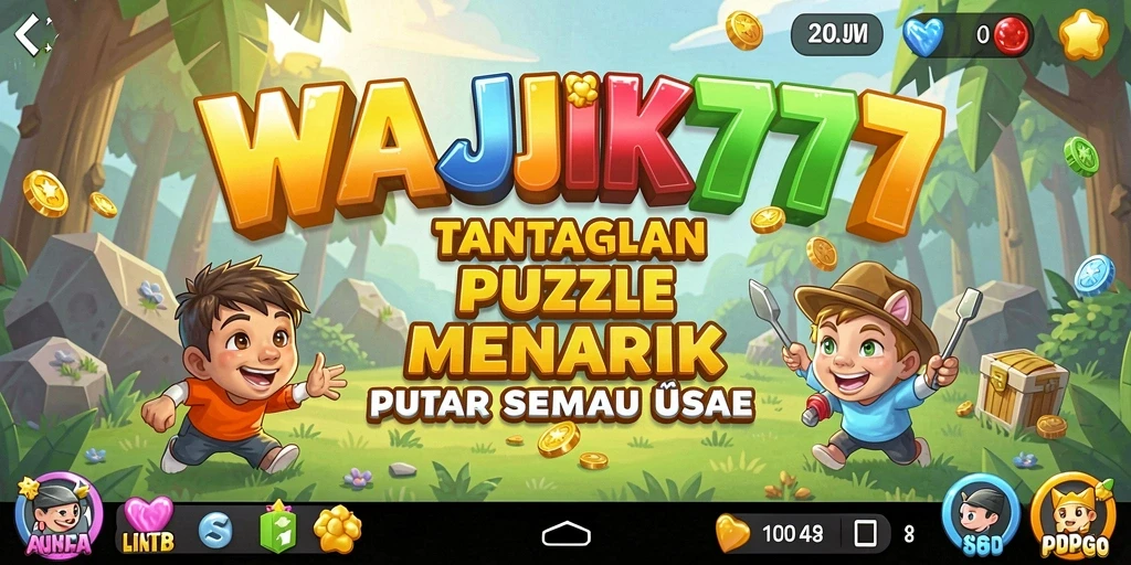 Tampilan gameplay WAJIK777 dengan tantangan puzzle seru.