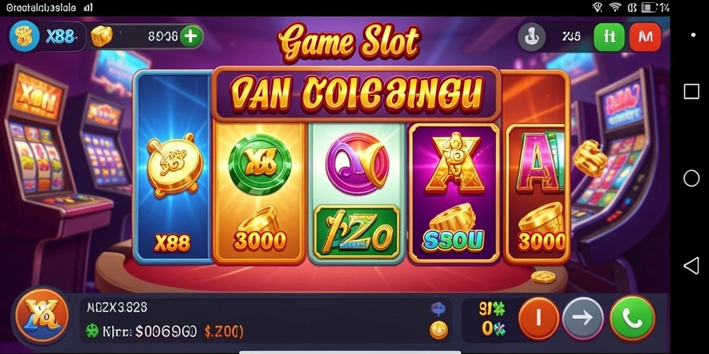 Tampilan gameplay seru dalam permainan Slot X88.