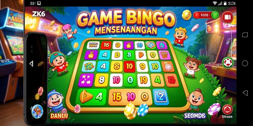 Tampilan gameplay ZK6 yang menarik saat bermain Bingo.